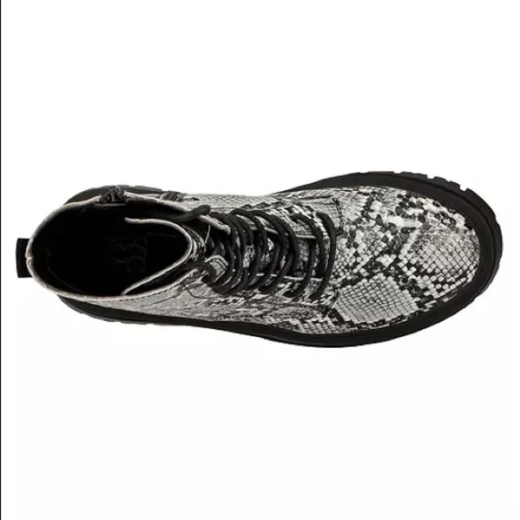 New York And Company Black White Callie Narrow Calf Boots - Picture 4 of 5